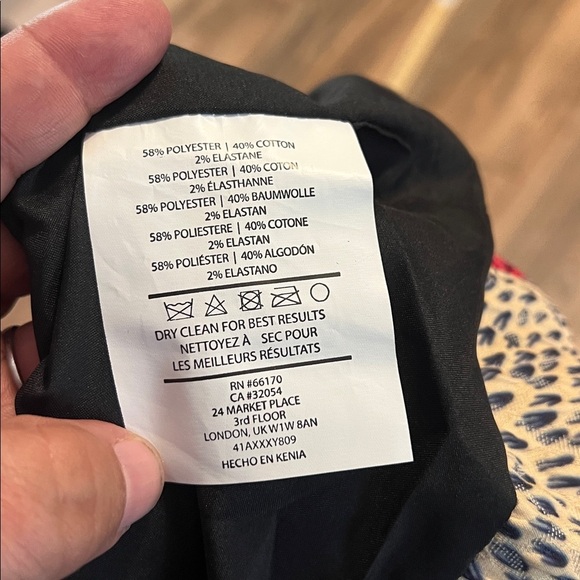 Anthropologie Doreen Mashika Legend & Song Dutch Wax Pili Dress Sz 2 Multicolor - Picture 13 of 13